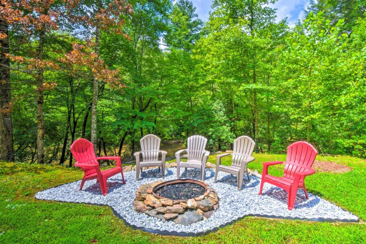 Cozy Riverside Dahlonega Home With Kayaks And Fire Pit Exterior foto