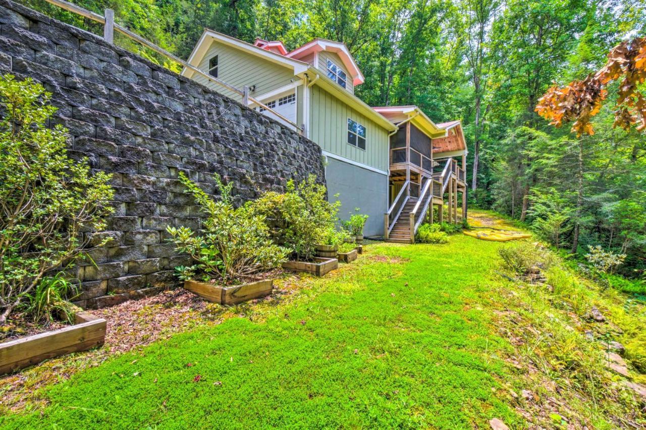 Cozy Riverside Dahlonega Home With Kayaks And Fire Pit Exterior foto